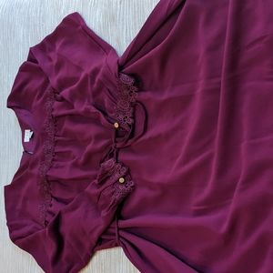 Wine Shift dress